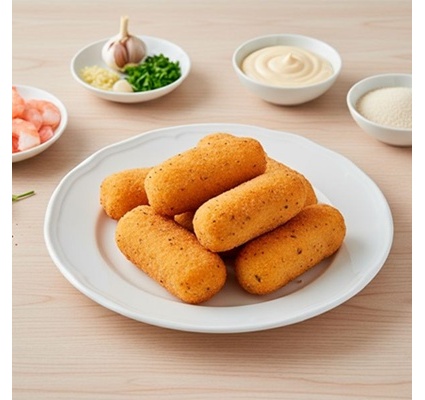 Croquetas de Gambas al ajillo - Imagen 2