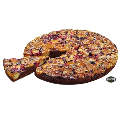 Tarta de choco y frutos rojos