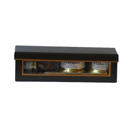 Caja productos gourmet negro y cobre - Imagen 2