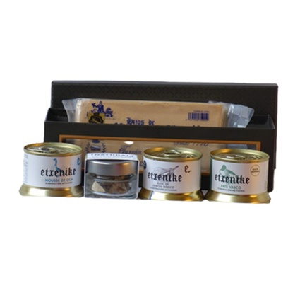 Caja productos gourmet negro y cobre - Imagen 3