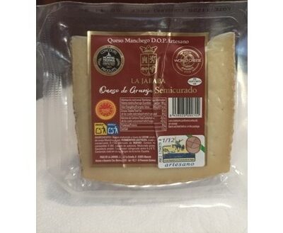 Queso Manchego semicurado artesano Granja La Jaraba