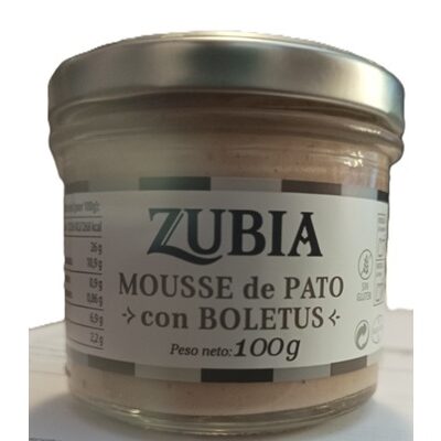 Mousse de pato con boletus